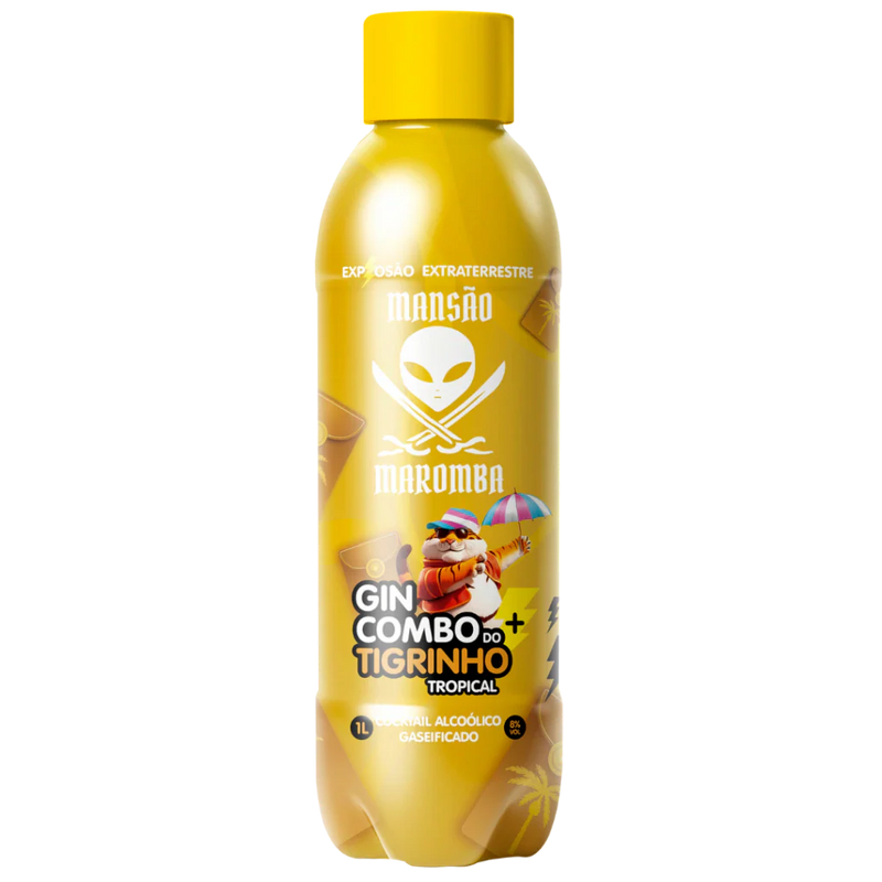 Gin + Combo Tigrinho Tropical 1L (6 unidades)